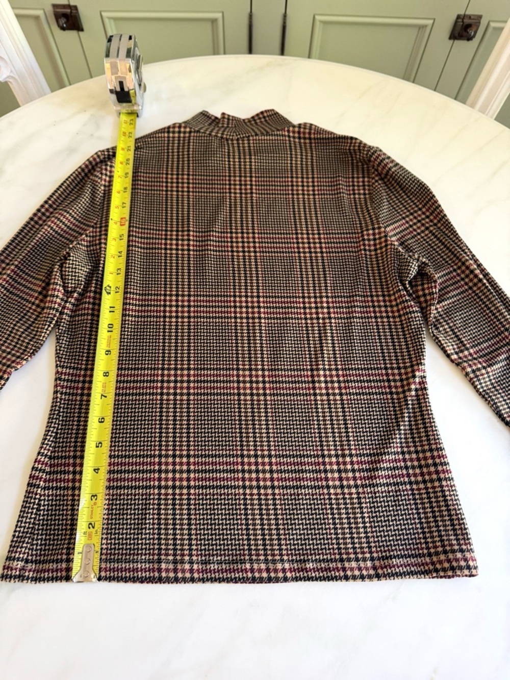 NWOT Veronica Beard Nate Houndstooth Top Sz M - Picture 7 of 10